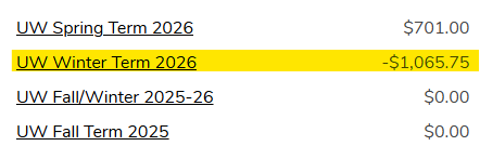 <p style="font-size:14px;"><strong>Example of Fall/Winter credit</strong></p>